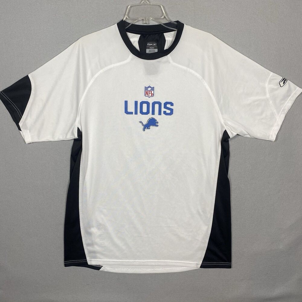 Detroit Lions Reebok NFL‎ Football Shirt Adult Medium Football Tshirt Tee